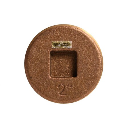 Thrifco Plumbing 2 Inch Brass Square Head Countersunk Plug 6744298